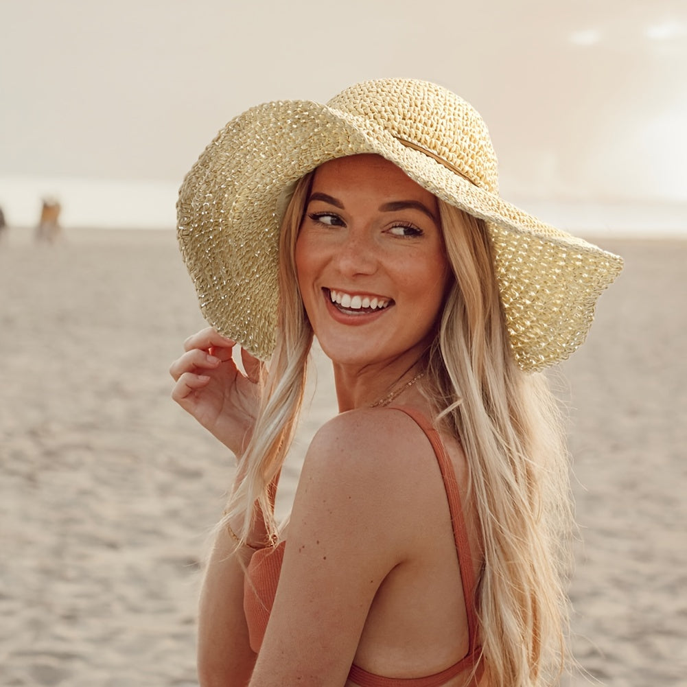 Häkelnder Boho Strohhut für Sommerreisen – Elouan