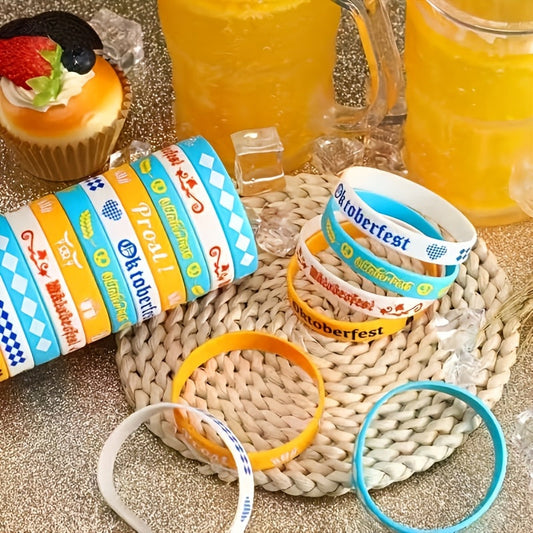 Silikon Armbänder Set (24 Stück) – WiesnBand Oktoberfest 2025