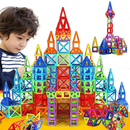 Magnetische Konstruktionsbausteine für Kinder – Lernspiel mit 118/148 Teilen