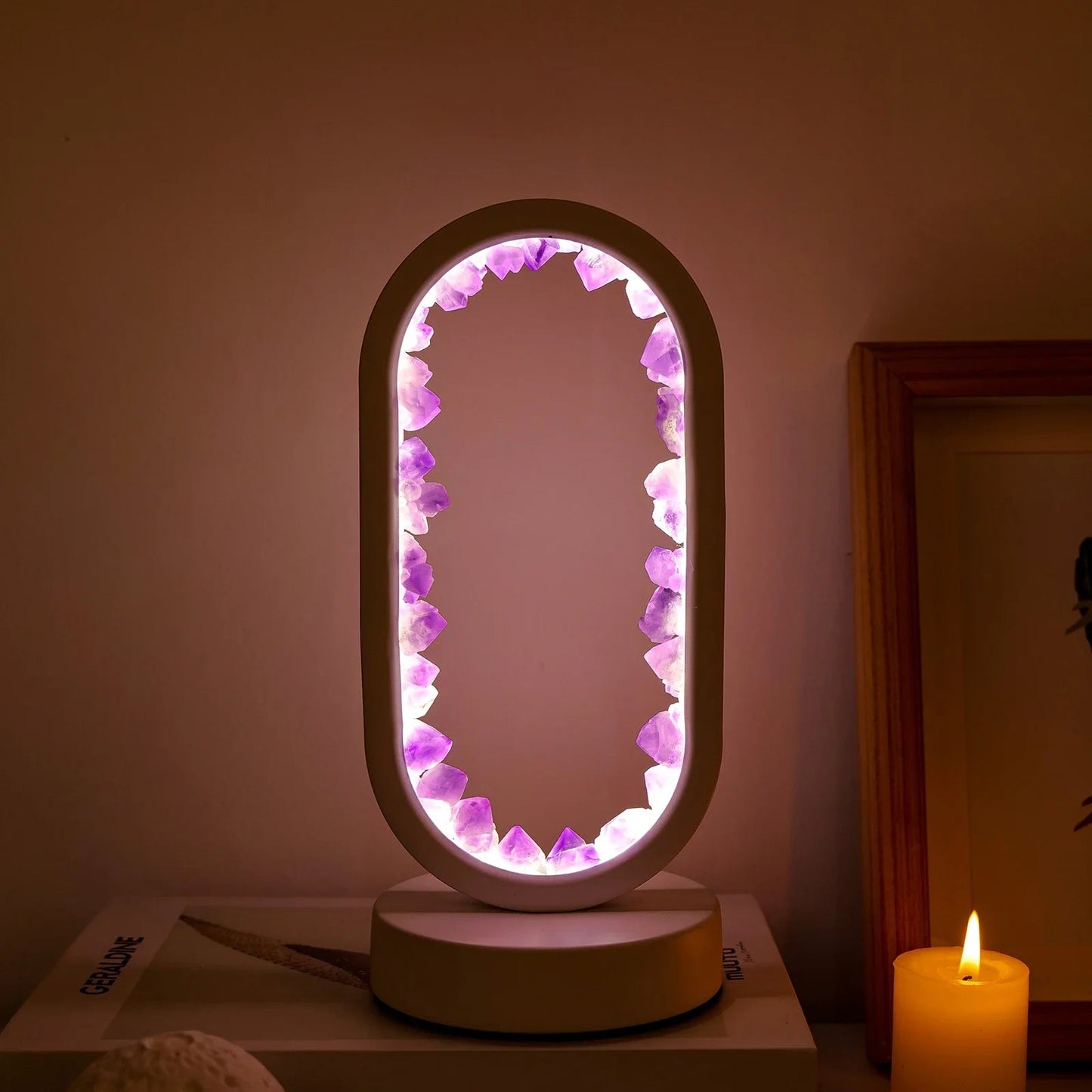 Handgemachte Amethystlampe - Serenith