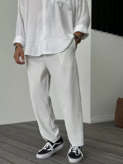 Luxe Herrenhose aus weichem Stoff – Alessio