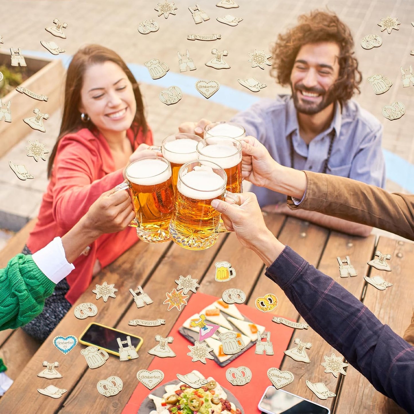 Holzkonfetti im 100er-Pack – WiesnZauber Oktoberfest 2025