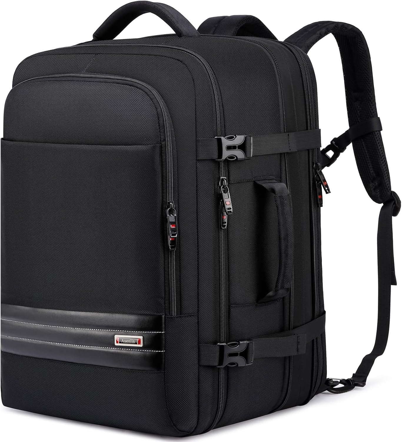 Erweiterbarer 45–55L Wasserdichter Reiserucksack mit 46,5 cm Laptopfach