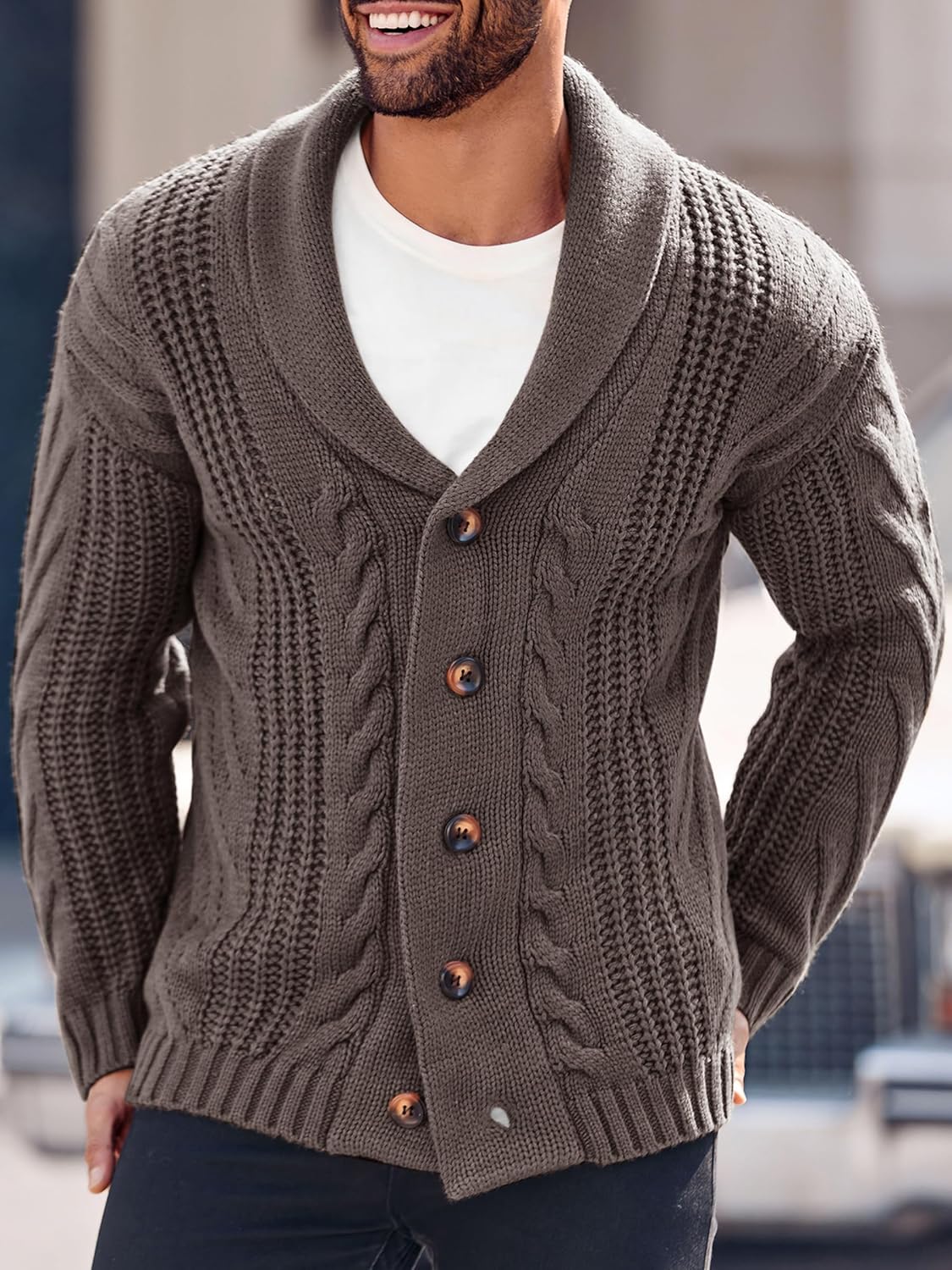 Comfortabel Gebreid Heren Vest - Lucas