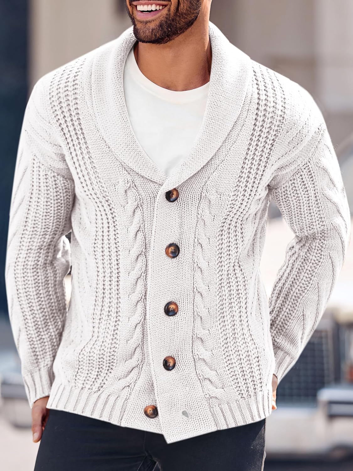 Comfortabel Gebreid Heren Vest - Lucas