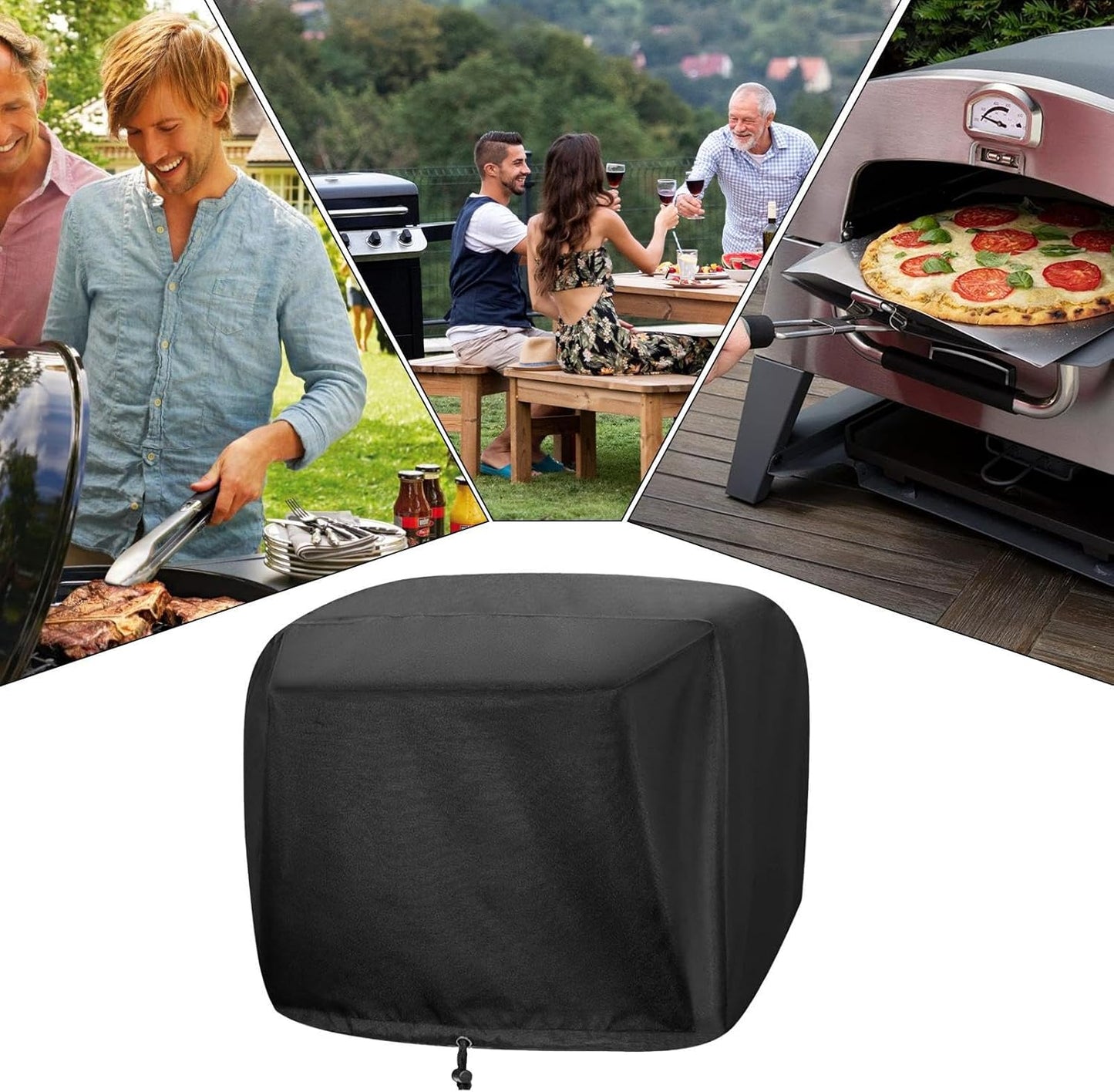 Wasserfester verstellbarer Grillabdeckungen – Kervano