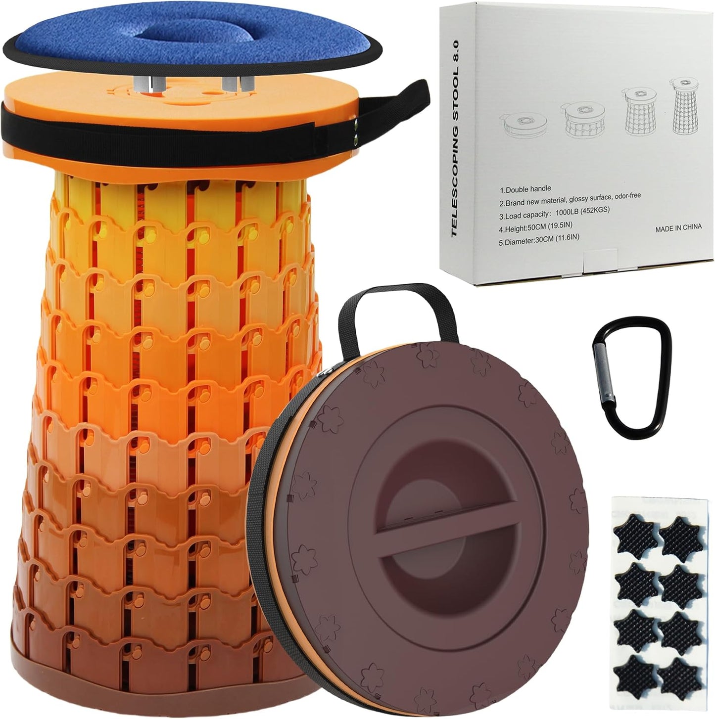 Kollapsible Hocker mit Polster – SitMax