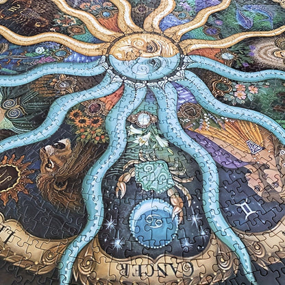 1000-teilige Runde Sternzeichen-Puzzle - ZodiacDreams