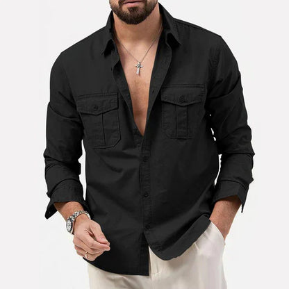 Stylische Herren Cargo Hemd - Tobias