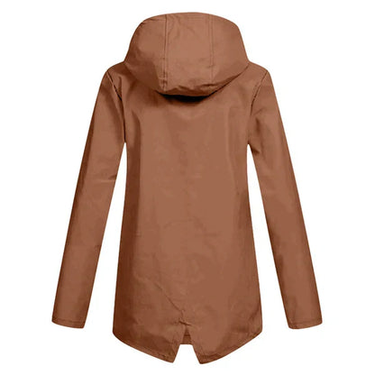 Trendige Damen Regenjacke mit Kapuze - Liora