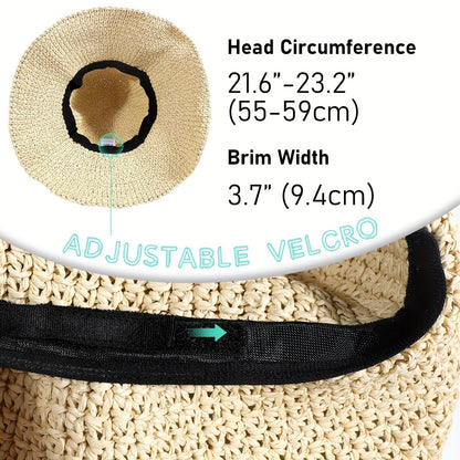 Häkelnder Boho Strohhut für Sommerreisen – Elouan