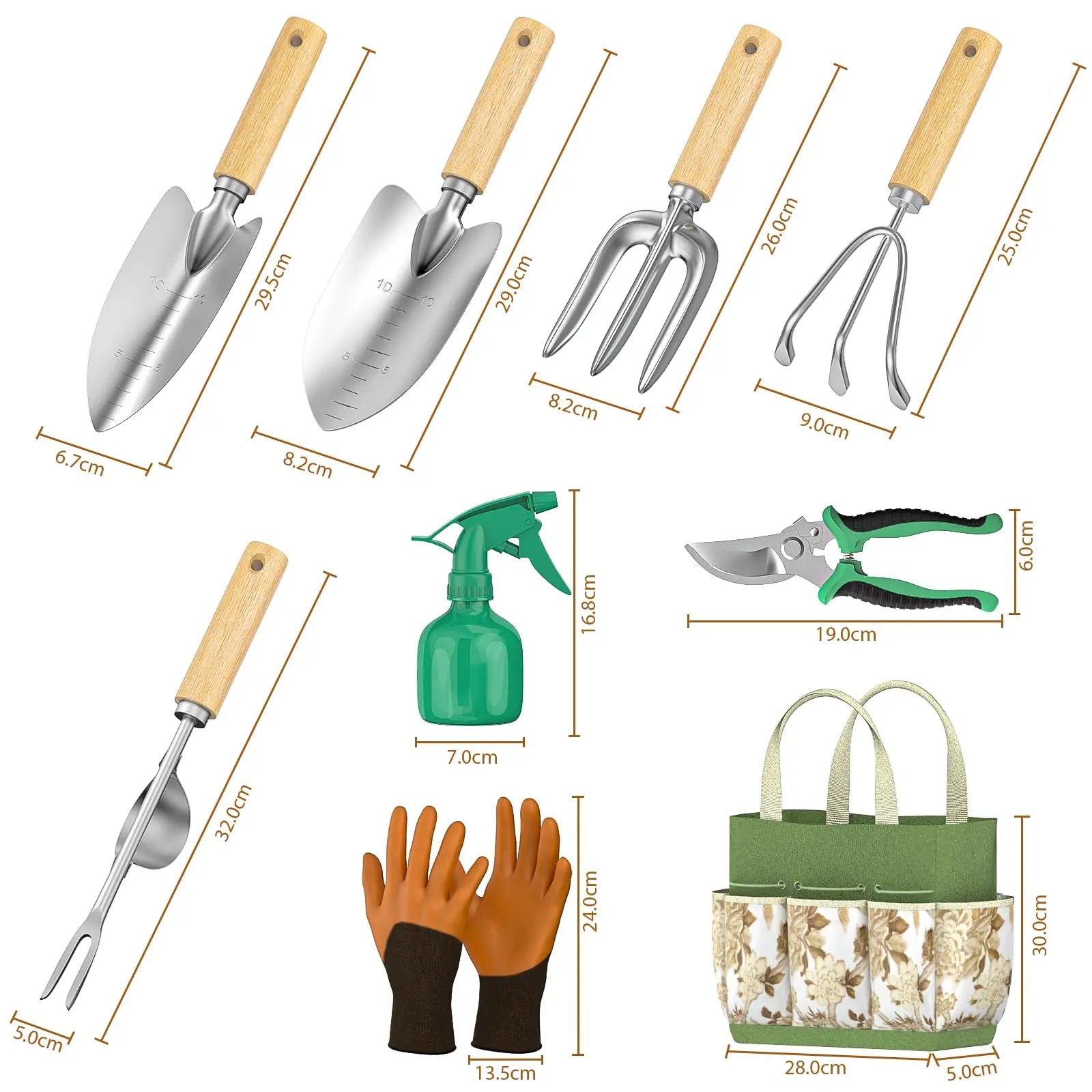 9-Teiliges Gartenwerkzeug Set - Botanix