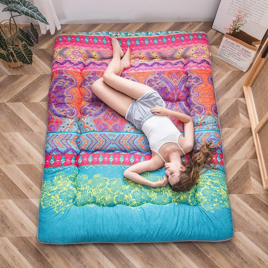 Faltbare japanische Futon-Bodenmatratze mit Memory-Foam-Unterstützung – Arivon