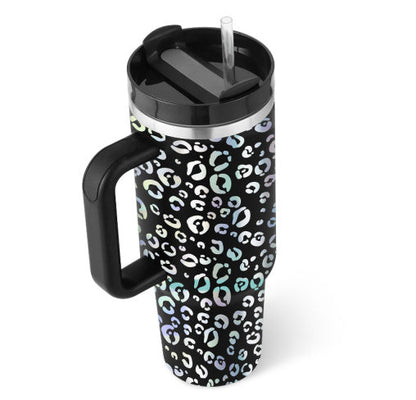 Isolierende Tasse mit Griff und Strohhalm - ChillMate