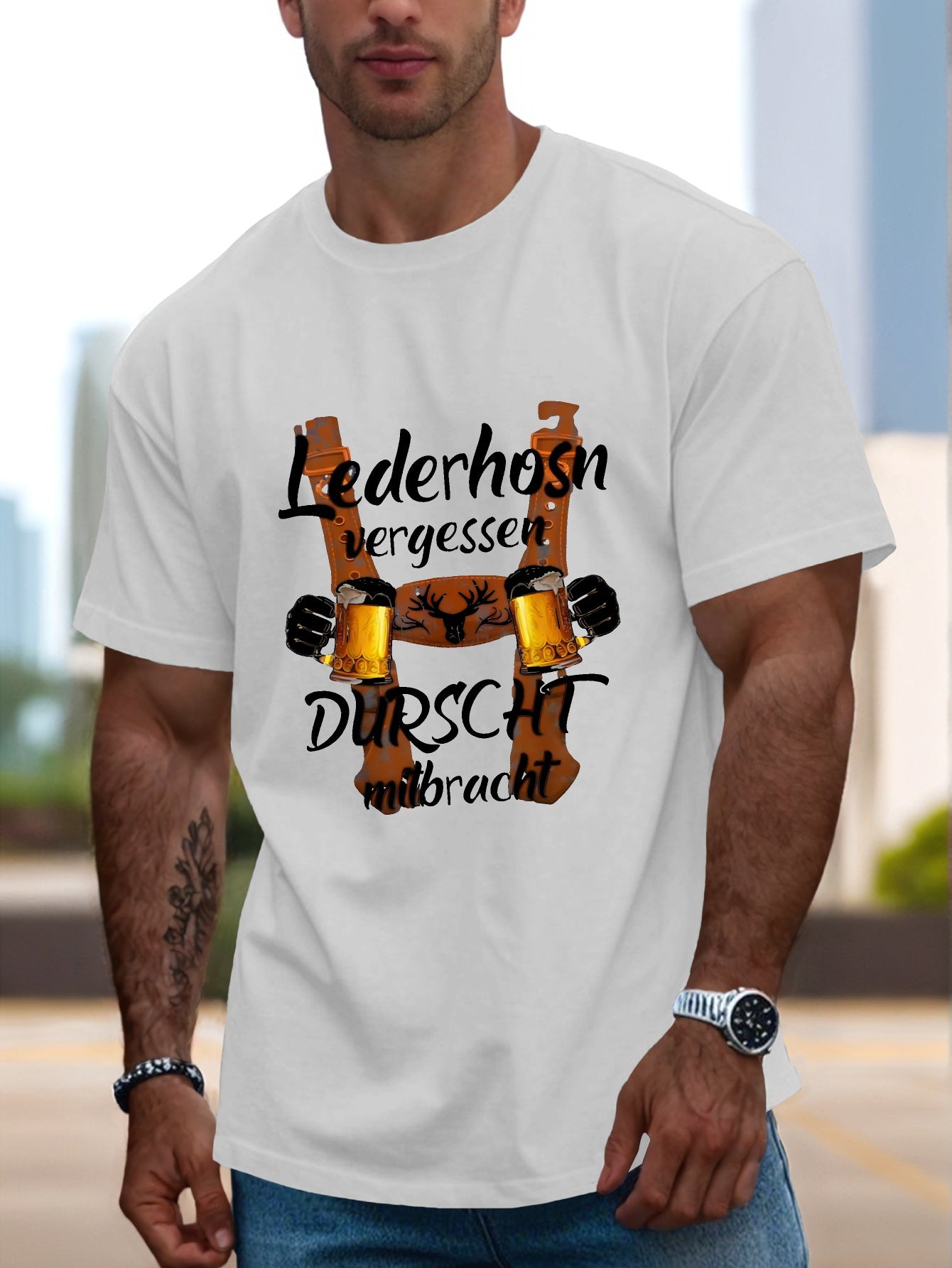 Herren Kurzarm T-Shirt – Sepp Oktoberfest 2025