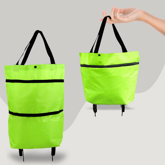 2-in-1 Umwandelbare Einkaufstasche mit Rollen – CarryFlex
