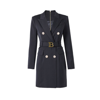 Stilvolles Einfarbiges Blazer-Kleid - Celeste