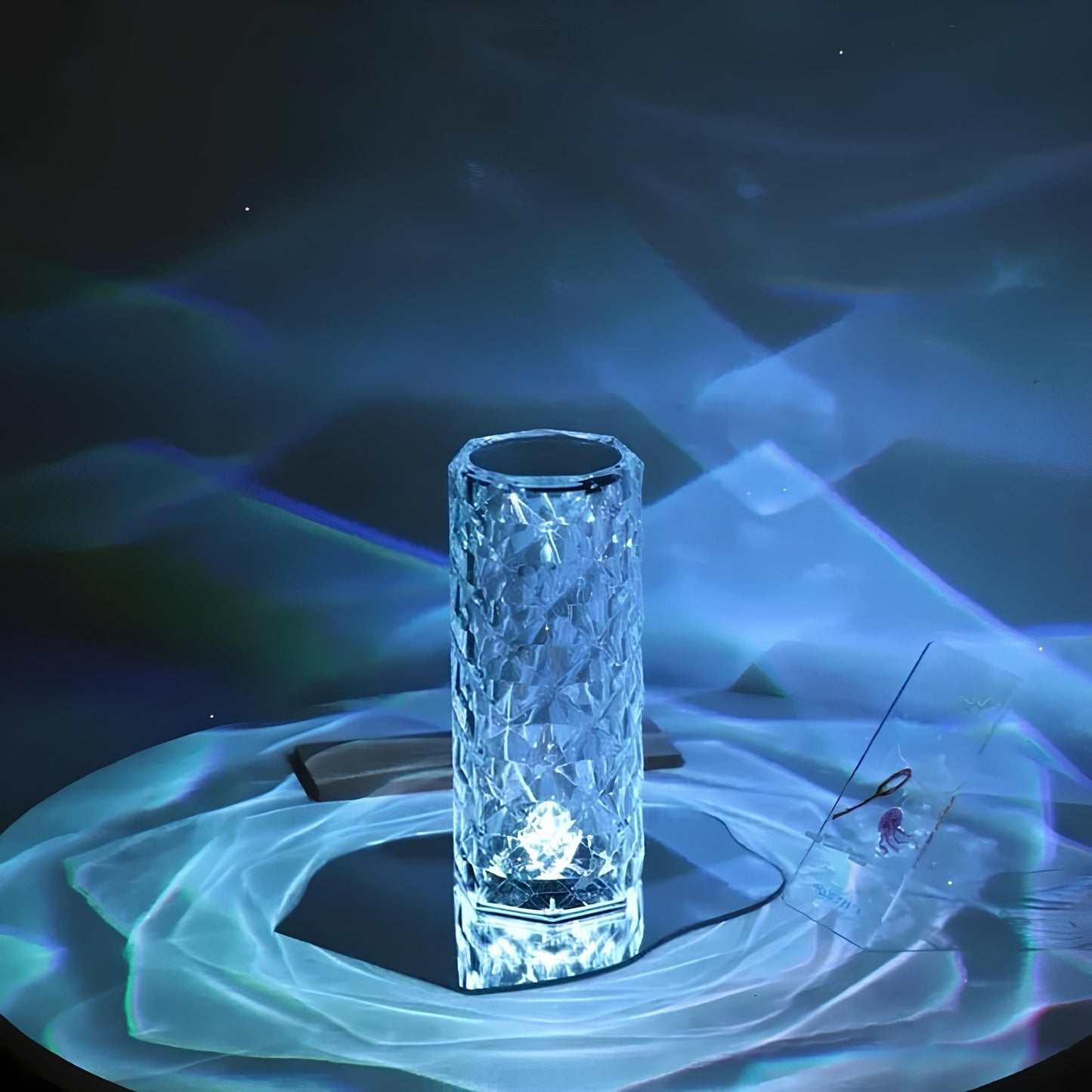 Kristall Tischlampe mit Touch-Bedienung - Aurora