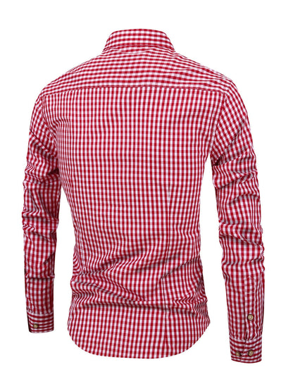 Karierter Herrenhemd mit bequemer Passform – Jules