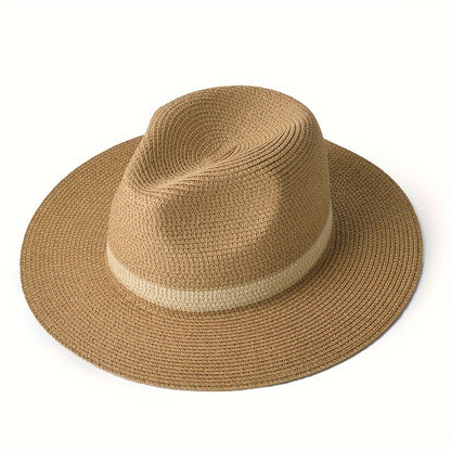 Trendiger Sonnenhut mit breiter Krempe für Damen & Herren – SunShield Panama