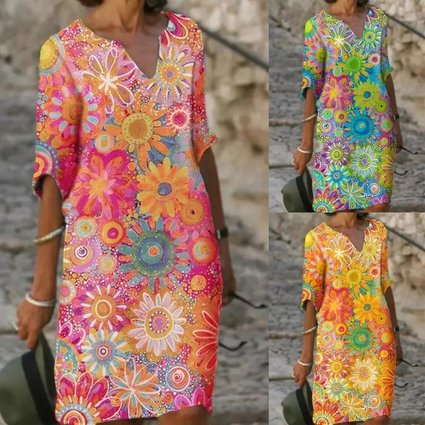 Sommertop mit Blumenmuster - Marisol