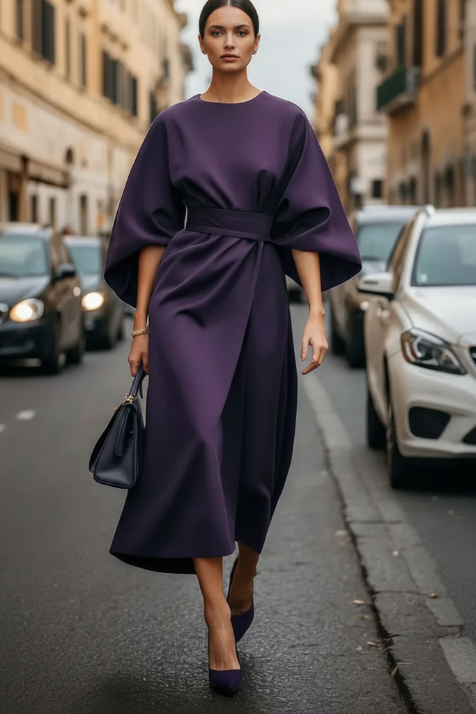 Abendkleid Mit Taillengürtel - Angela