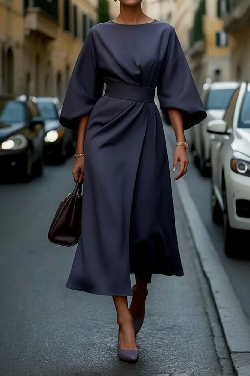 Abendkleid Mit Taillengürtel - Angela