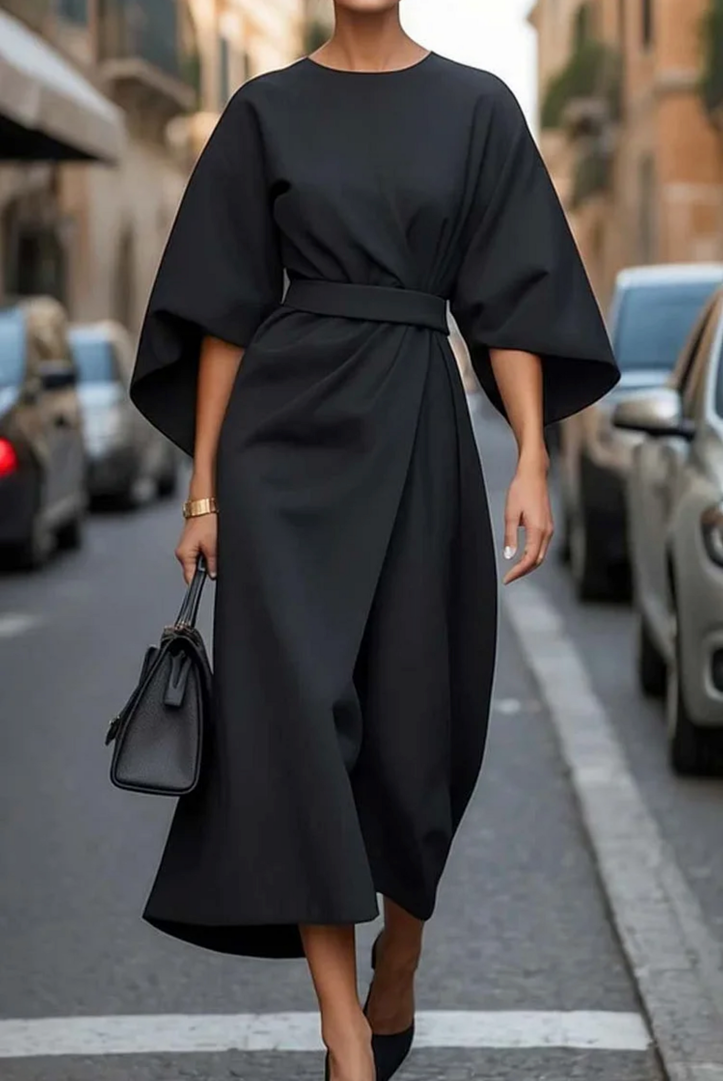 Abendkleid Mit Taillengürtel - Angela