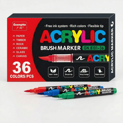Acrylmarker Mit Flexibler Spitze - ChromaFlow
