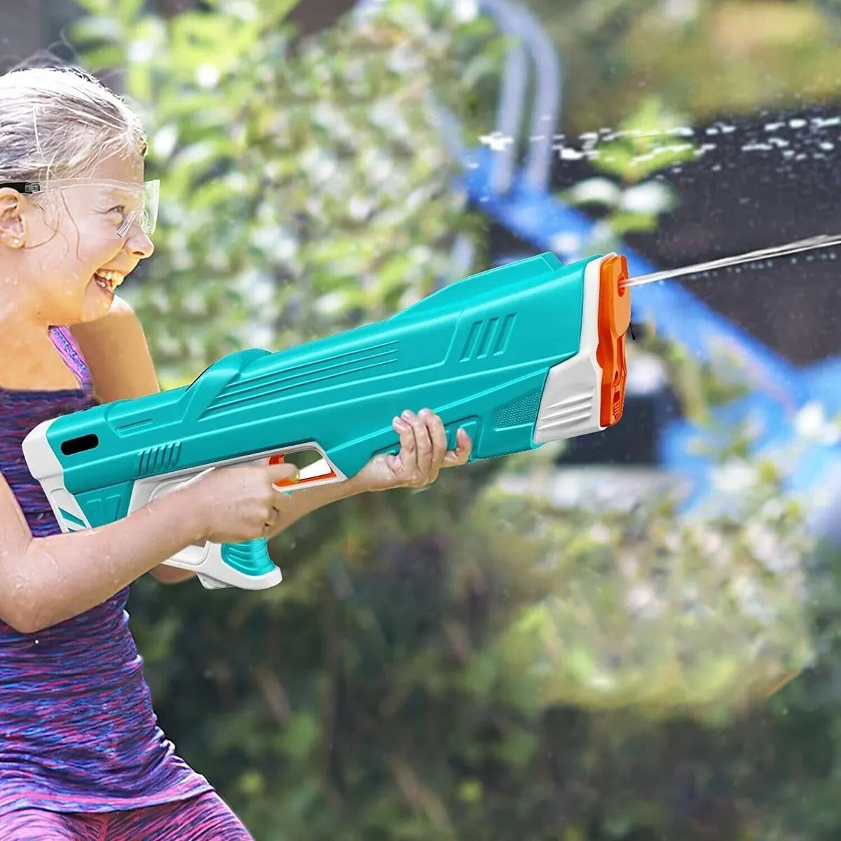 Elektrische Wasserpistole mit Akku – für starke Wasserstrahlen & langen Spielspaß