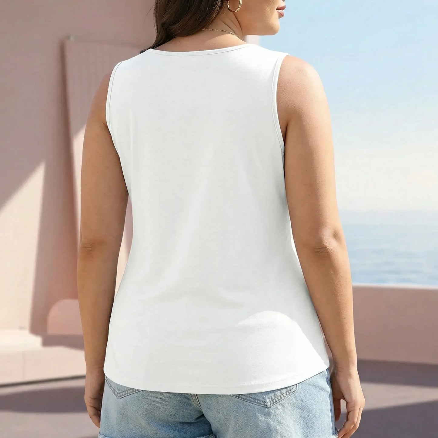 Ärmelloses Damen Achselshirt In Großen Größen - Elsa