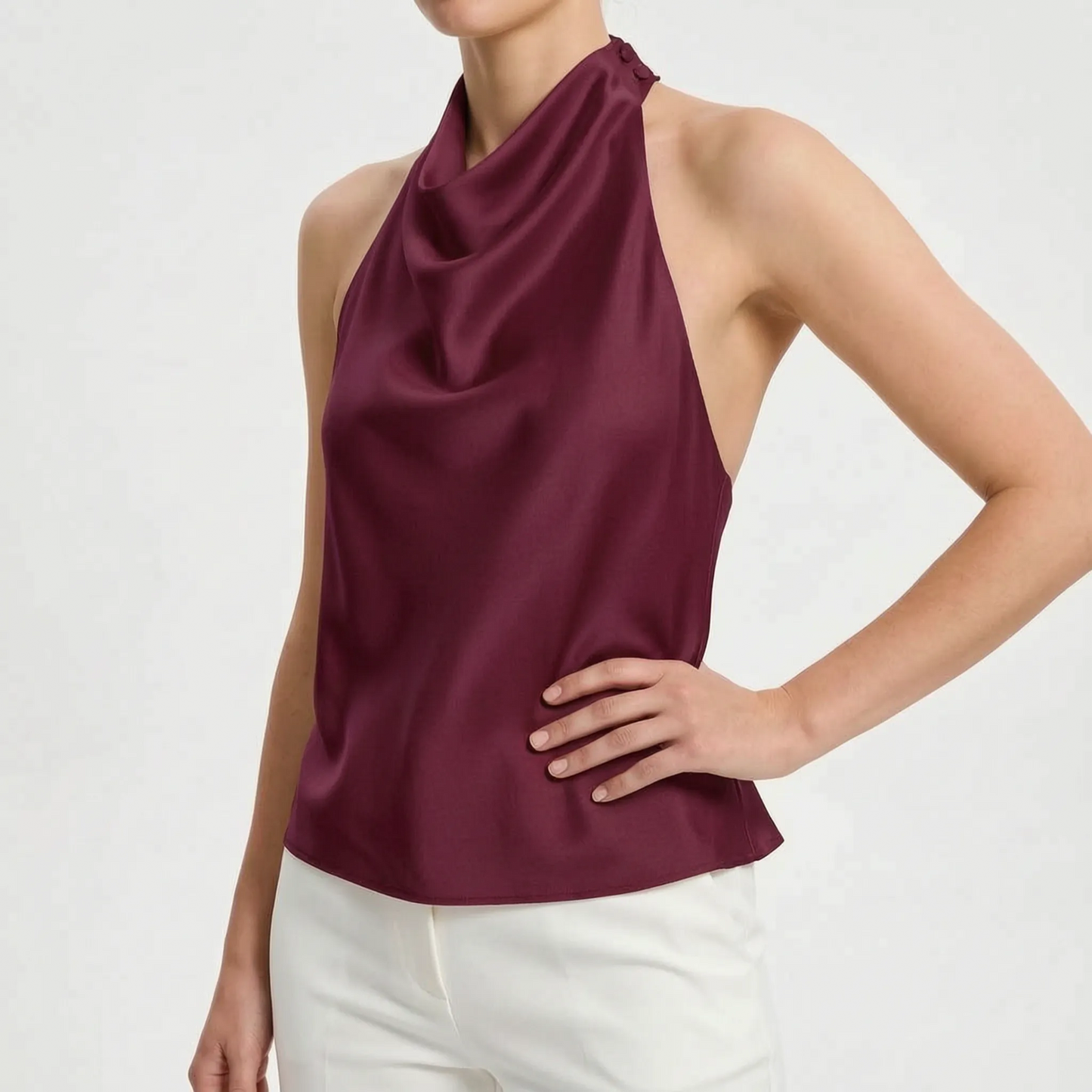 Ärmelloses Damentop Mit Neckholder -  Sandra