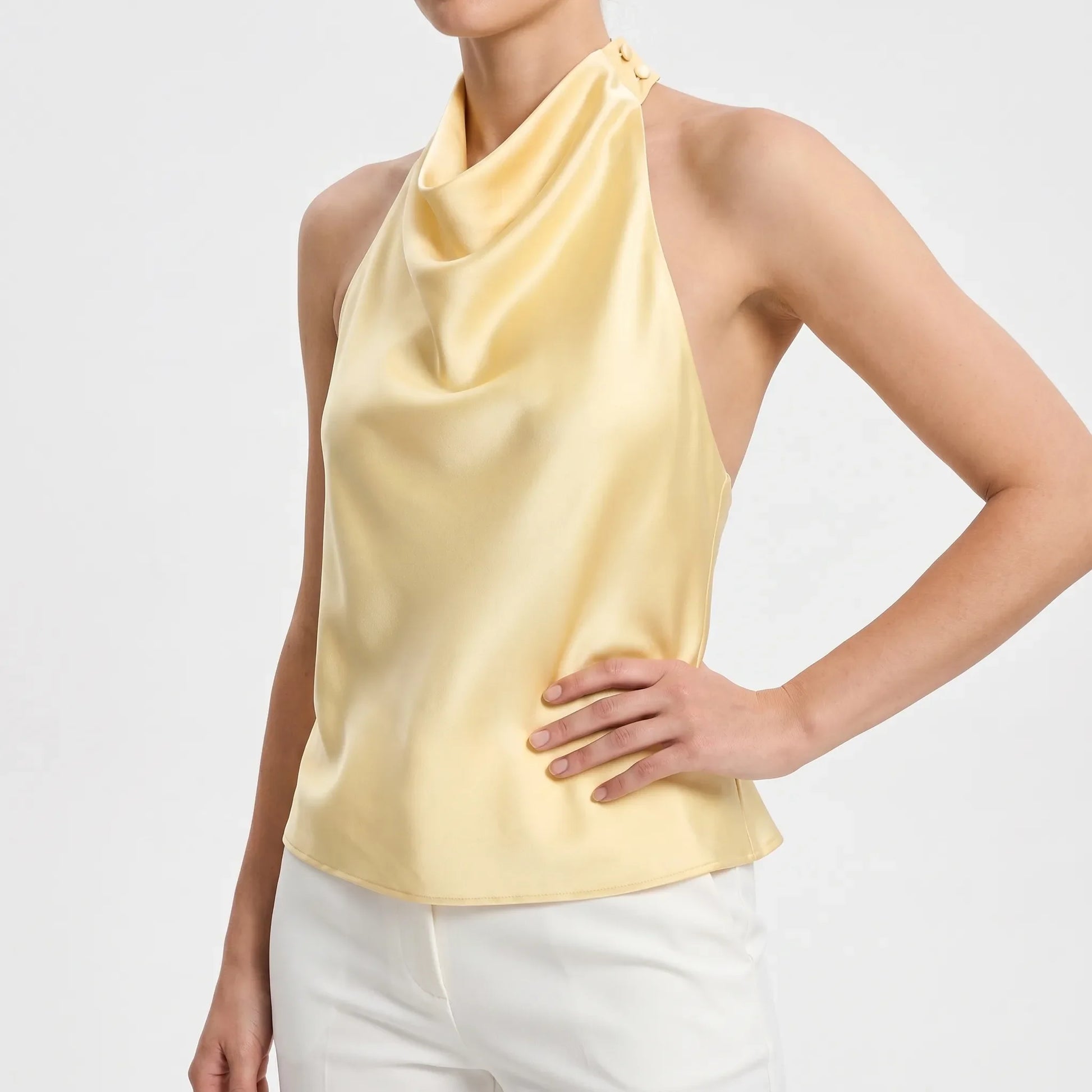 Ärmelloses Damentop Mit Neckholder -  Sandra