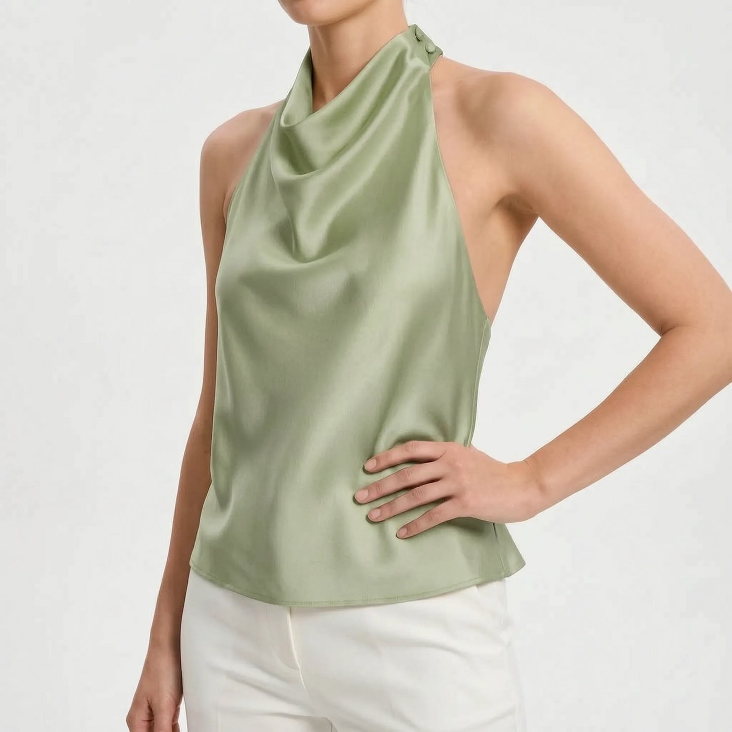 Ärmelloses Damentop Mit Neckholder -  Sandra