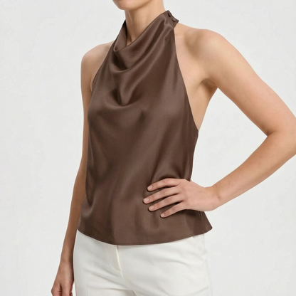 Ärmelloses Damentop Mit Neckholder -  Sandra