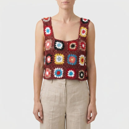 Ärmelloses Häkel-Crop-Top - Silvia