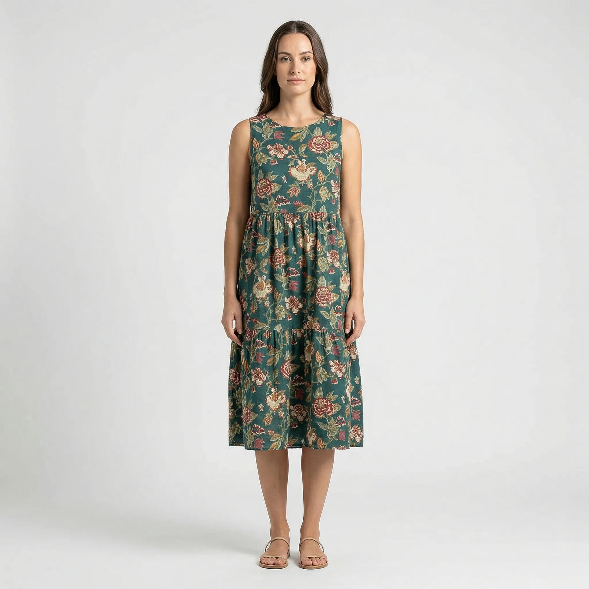 Ärmelloses Midilanges Kleid - Larissa