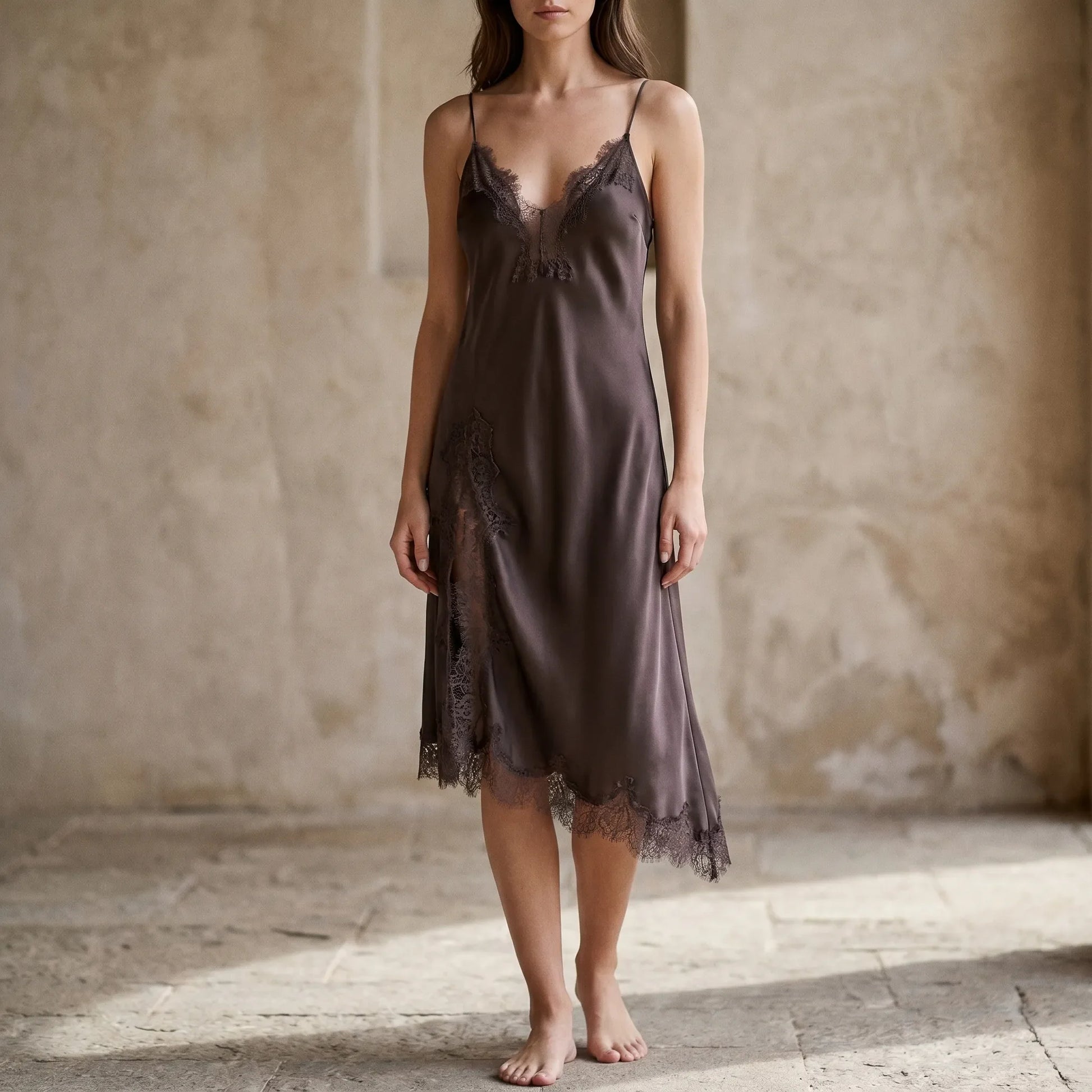Asymmetrisches Trägerkleid -  Esther
