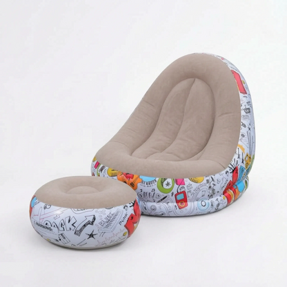 Aufblasbarer Sessel Mit Hocker - Aerolounge