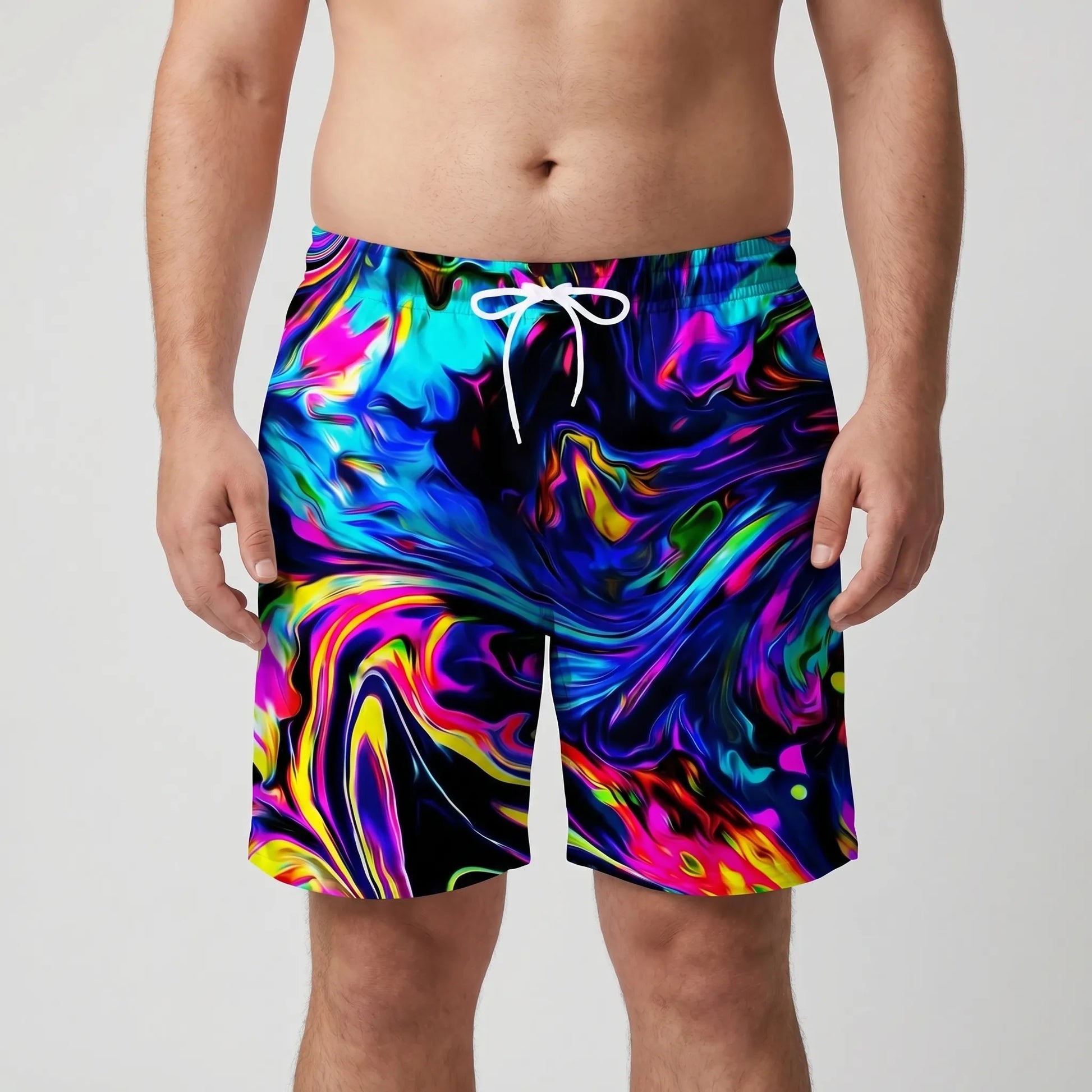 Auffällige Badeshorts Mit Grafikprint - Cameron