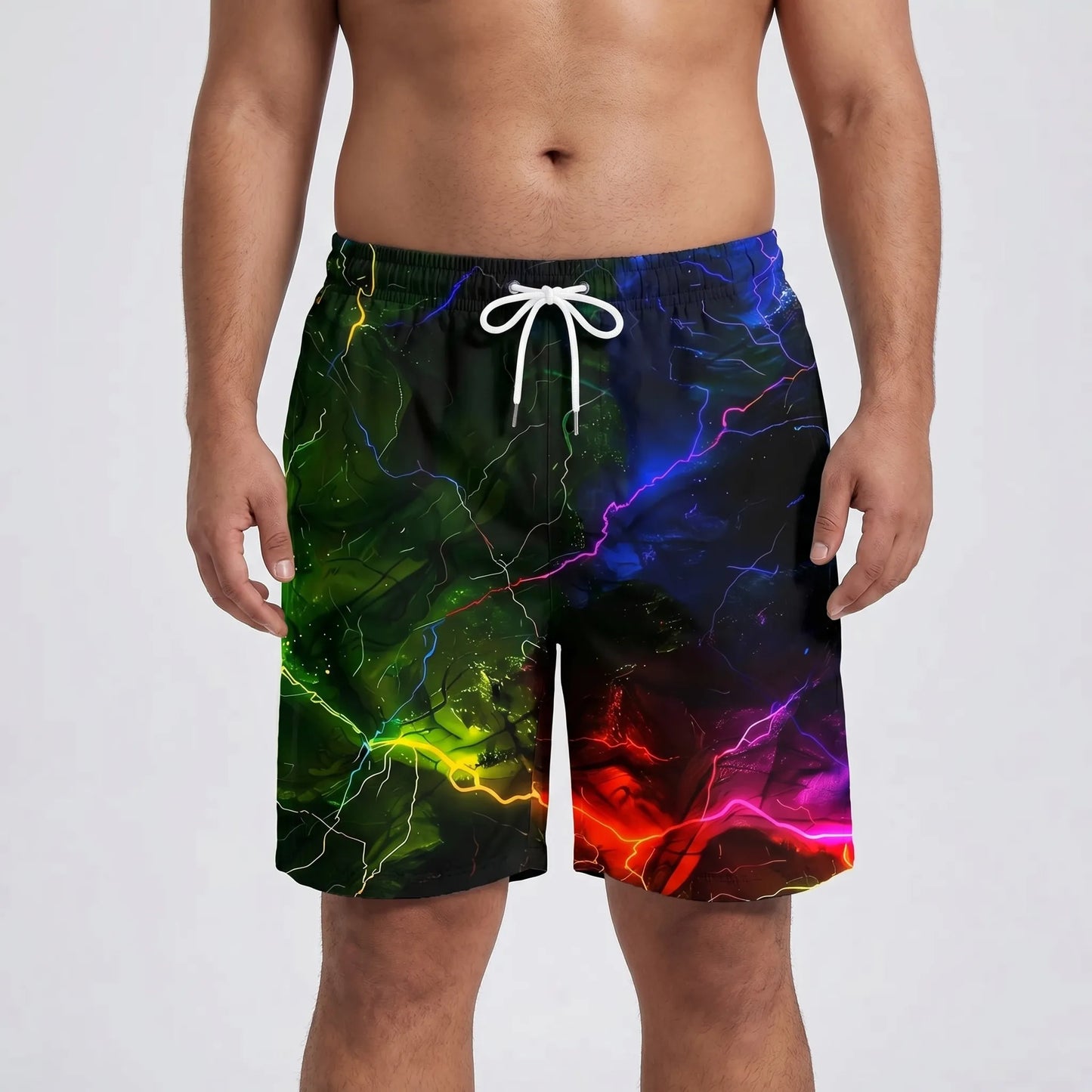 Auffällige Badeshorts Mit Grafikprint - Cameron