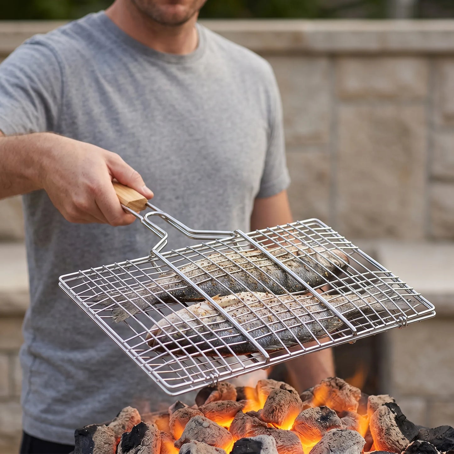Aufklappbarer Grillkorb - Emberflip