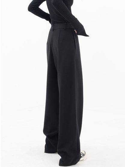 Asymmetrische Weite Damenhose mit Doppelknoten – Noa