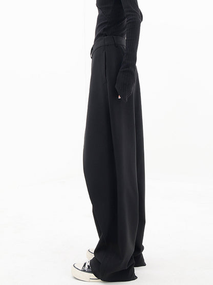 Asymmetrische Weite Damenhose mit Doppelknoten – Noa