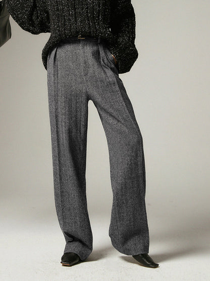 Graue Weite Damenhose – Alessia