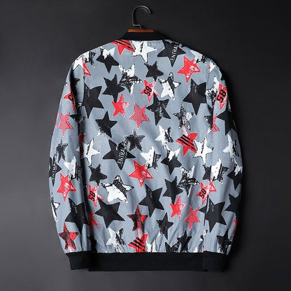 Abstract Bedruckte Herren-Bomberjacke - Enzo