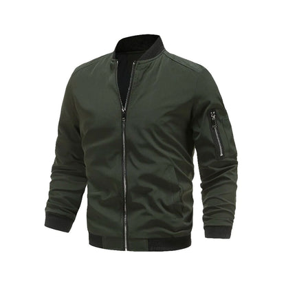 Leichte & trendige Herren Bomberjacke mit Reißverschluss – Jaron