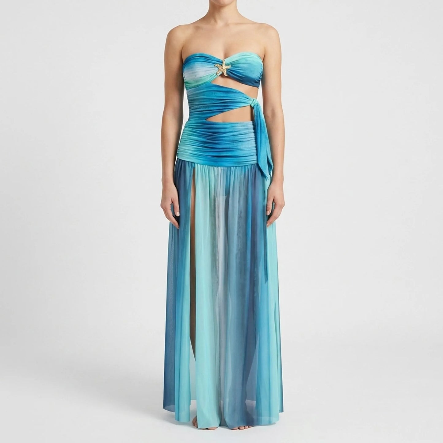 Badeanzug Mit Cut-Outs Und Rock - Sirenia