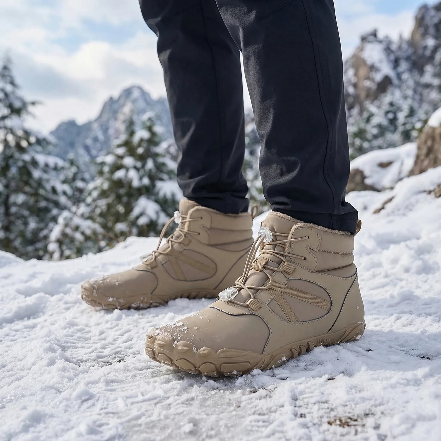 Barfuß-Stiefelette Für Den Winter -  Traxvel