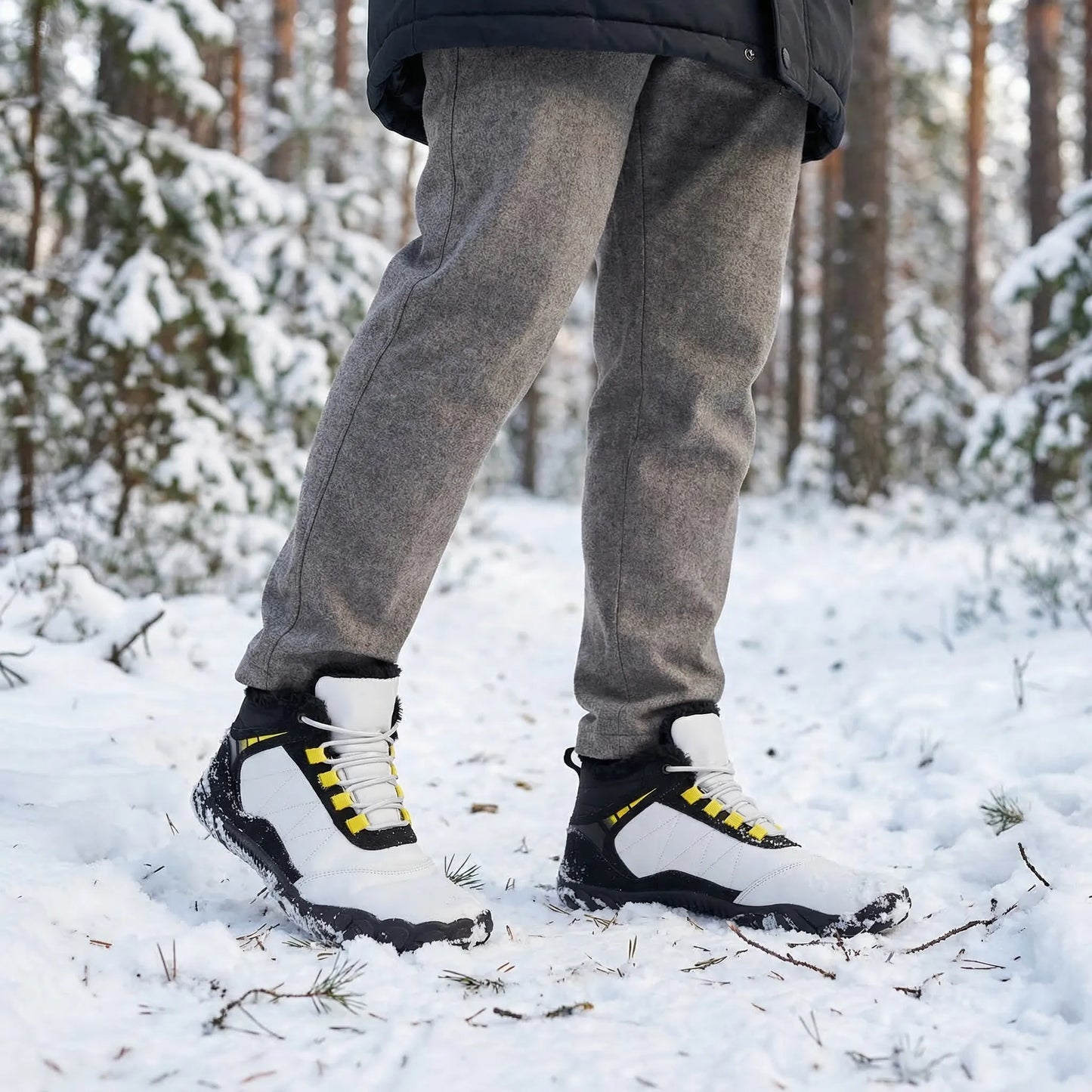 Barfuß-Winterstiefel Mit Breiter Zehenbox -  Snowtrek